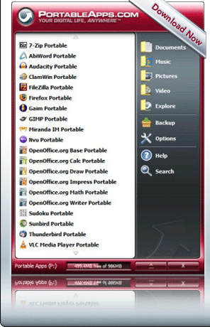 Portableapps are computer programs that you can carry around with you on a portable device.