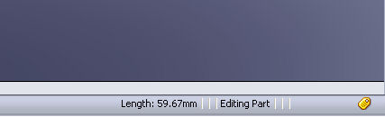 Solidworks status bar